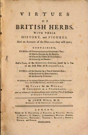 Virtues of British Herbs ...