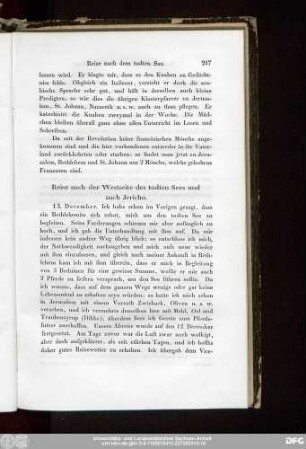 Reise nach der Westseite des todten Sees und nach Jericho.