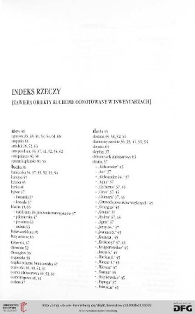 Indeks rzeczy