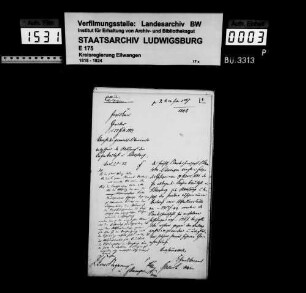 Schuldenwesen der Kirchen- u. Schulgemeinde Schrozberg