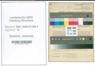 Entnazifizierung Johannes Boehmer , geb. 23.12.1909 (Schornsteinfeger)