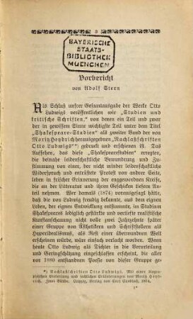 Otto Ludwigs gesammelte Schriften, 5