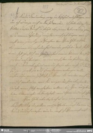 Eigenh. Brief von Louise Brachmann an August Wilhelm von Schlegel, Weissenfels, 07.11.1799