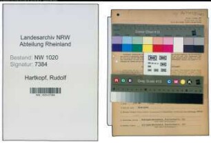 Entnazifizierung Rudolf Hartkopf , geb. 09.01.1900 (Fabrikant)