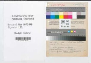 Entnazifizierung Hellmut Bartelt , geb. 04.04.1909 (Arzt)