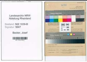 Entnazifizierung Josef Becker , geb. 04.04.1898 (Polizist)