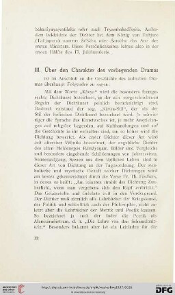 Einleitung, III. Über den Charakter des vorliegenden Dramas