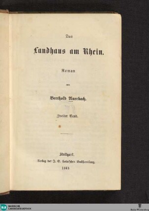 2: Das Landhaus am Rhein : Roman