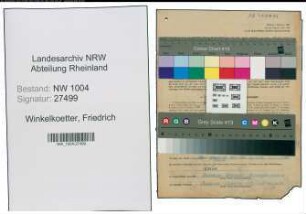 Entnazifizierung Friedrich Winkelkoetter , geb. 25.08.1899 (Schlosser)