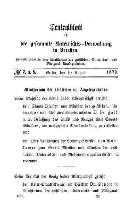 Ministerium der geistlichen, etc. Angelegenheiten