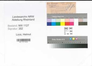 Entnazifizierung Helmut Loos , geb. 15.10.1920 ()