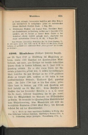 4280. Wendeborn (Gebhard Friedrich August)