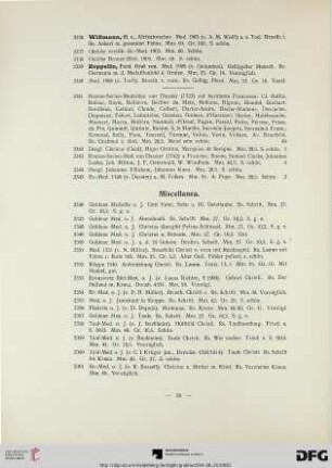 Miscellanea (Nr. 2346-2399)