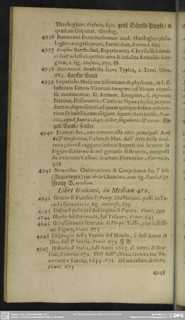 Libri Italiani, in Median 4to