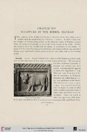 Chapter XIV. Sculpture in the Djebel Haurân