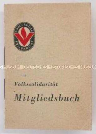 Mitgliedsausweis der Volkssolidarität - Personenkonvolut