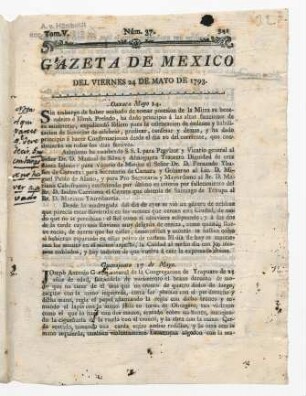 Gazeta de Mexico. 24.05.1793 - 16.12.1803