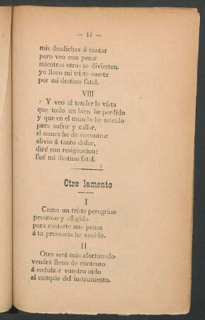 Otro lamento