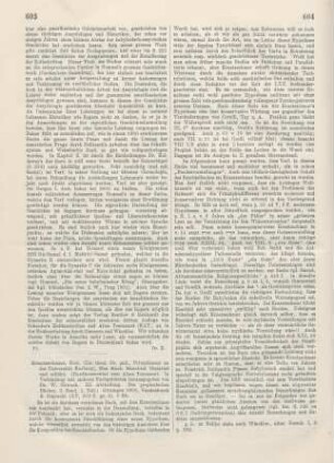603-606 [Rezension] Kraetzschmar, Richard, Das Buch Ezechiel