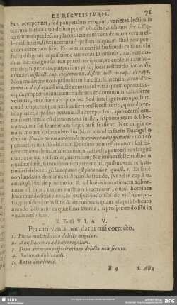 Regula V. Peccati venia non datur nisi correcto