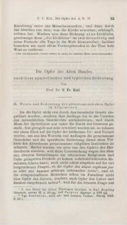 53-76 Die Opfer des Alten Bundes nach ihrer symbolischen und typischen Bedeutung : II.