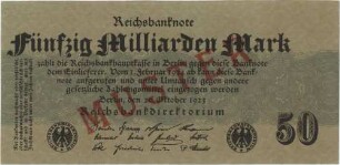 50 Milliarden Mark - Muster