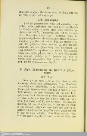 D. Aspik, Mayonnaisen und Saucen zu Fischen, Butter
