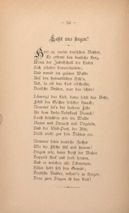Lasst uns singen!