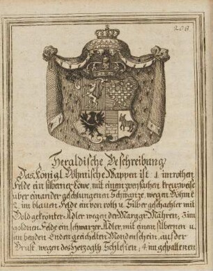 [Heraldische und Historische Beschreibung des Königreichs Böhmen]
