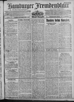 Hamburger Fremdenblatt, Abendausgabe