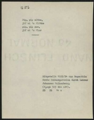 Pip, pip sötke,