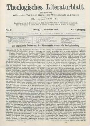 433-435 [Rezension] Hilprecht, H. V., The Babylonian Expedition of the University of Pennsylvania; Series D: Researches and Treatises; Volume IV