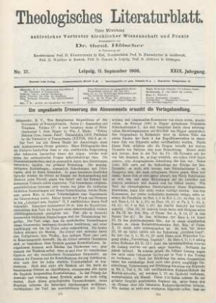 433-435 [Rezension] Hilprecht, H. V., The Babylonian Expedition of the University of Pennsylvania; Series D: Researches and Treatises; Volume IV