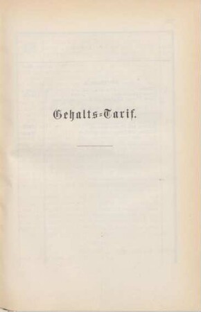Gehalts-Tarif