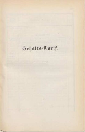 Gehalts-Tarif