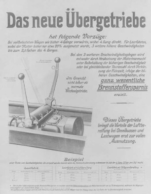 Übergetriebe für Lastwagen (NAG) : Technikgeschichte | Maschinenbau | Verkehrswesen | Autowesen