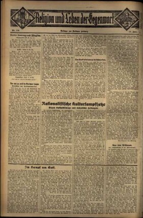 Zweite Ausgabe vom Sonntag, den 12. Juni 1932.