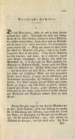 Dreißigste Homilie