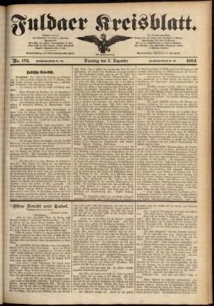 Ausgabe vom Dienstag, den 06. Dezember 1904.