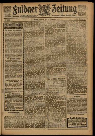 Dritte Ausgabe vom Samstag, den 19. Dezember 1903.