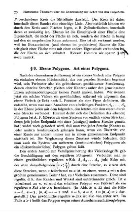 § 9. Ebene Polygone. Art eines Polygons.