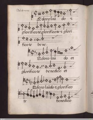 Philippus de Monte : Adoro laudo glorifico