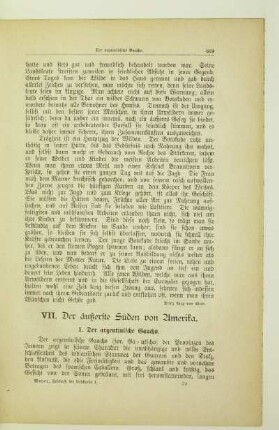 VII. Der äußerste Süden von Amerika.