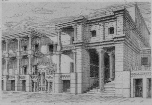 Knossos, Westseite im Palast