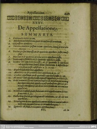 XXXV. De Appellatione