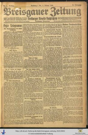 Nr. 1-30 (Januar 1920)