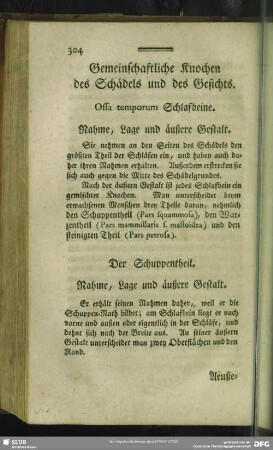 Gemeinschaftliche Knochen des Schädels und des Gesichts