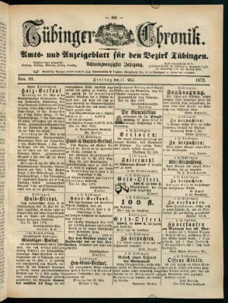 395-414, 17. Mai (Nro. 93) - 24. Mai (Nro. 97)