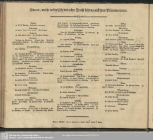 Pränumeranten.