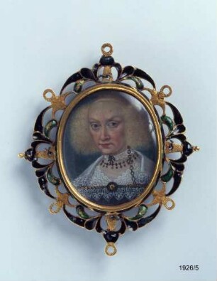 Anhänger mit den Bildnissen des Kurfürstenpaares Magdalena Sibylla und Johann Georg I. von Sachsen